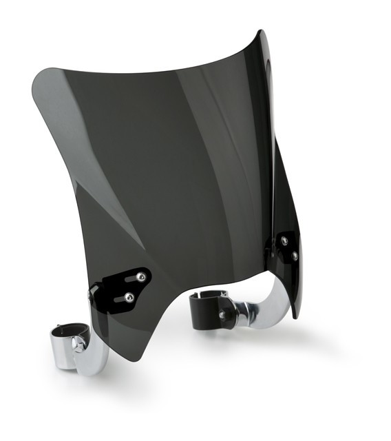 National Cycle Mohawk Universal Windscreen 31mm - 43mm O.D. Fork Mount Chrome - Curved Mounts