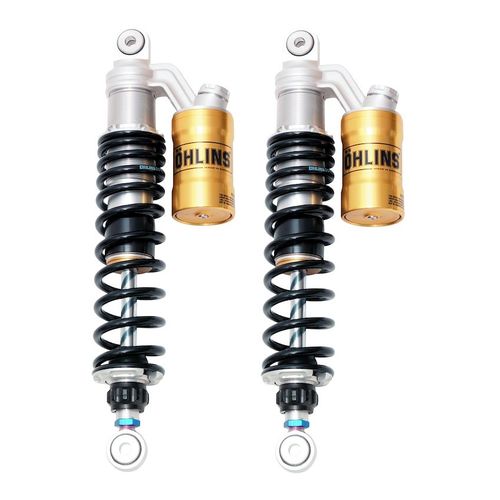 Ohlins STX36 Twin Rear Shock Triumph Bonneville T100 / T120 RevZilla