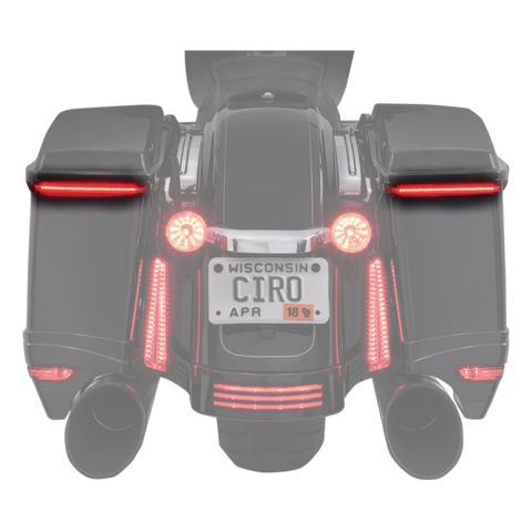 Ciro Bag Blades Lights For Harley Touring 2014-2025