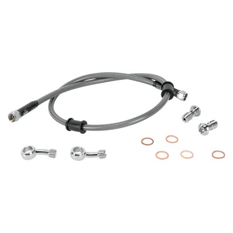 Moose Racing Stainless Steel Braided Rear Brake Line Kawasaki KLR650 2008-2009