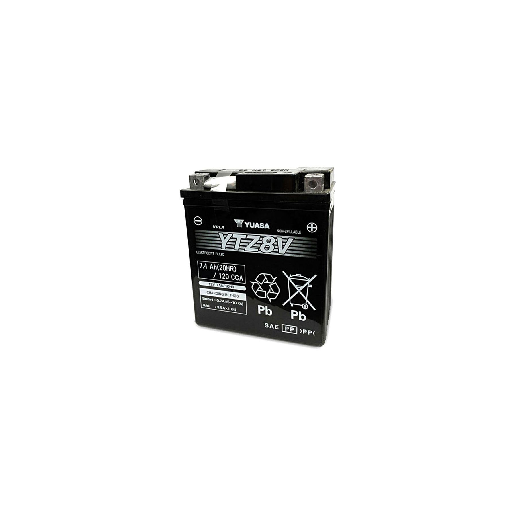 Yuasa YTZ8V Factory Activated AGM High Performance Battery