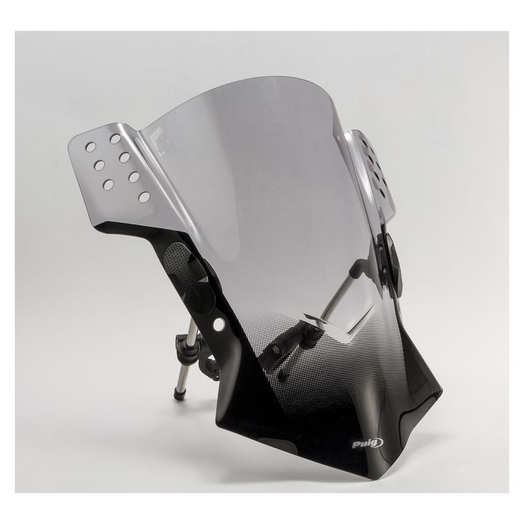 Puig 5881N Windschutzscheibe Universalmodell Rafale – Schwarz
