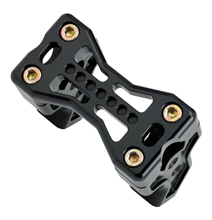Joker Machine Bridge Pullback Risers For Harley - Black