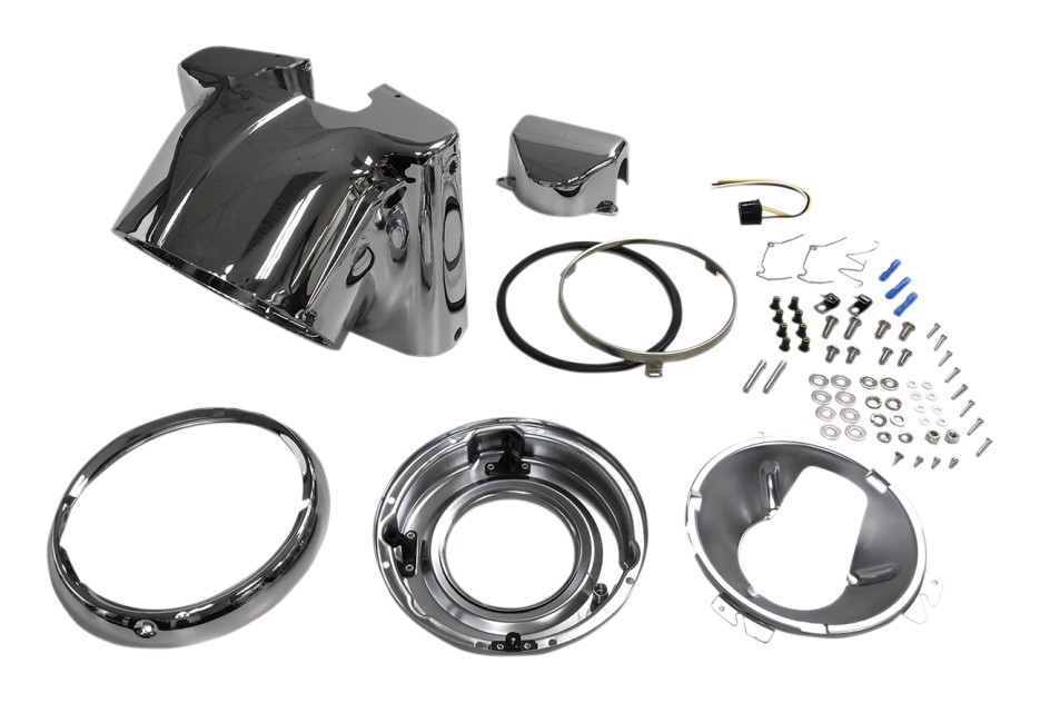 Drag Specialties 7" Headlight Nacelle Kit For Harley Softail 1986-2017 N/A