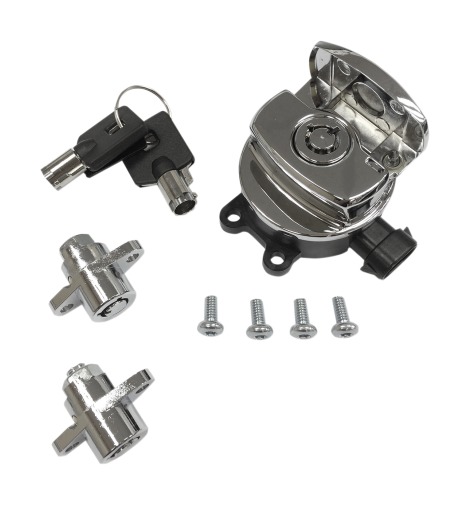 Drag Specialties Ignition Switch And Saddlebag Lock Kit For Harley Road King 2014-2025 N/A