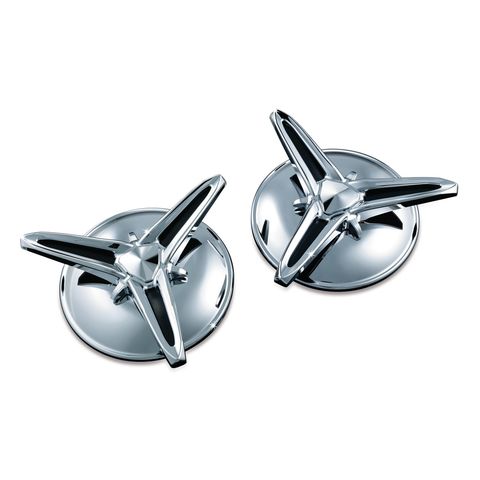 Kuryakyn Knock-Off Center Caps For Harley Trike 2009-2025