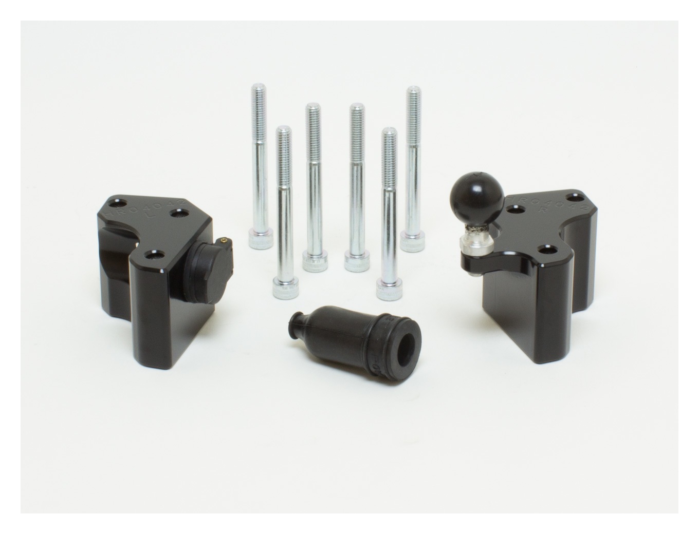 HeliBars Handlebar Risers Kawasaki Concours 2008-2022 Riser + Powerlet Socket + RAM Ball