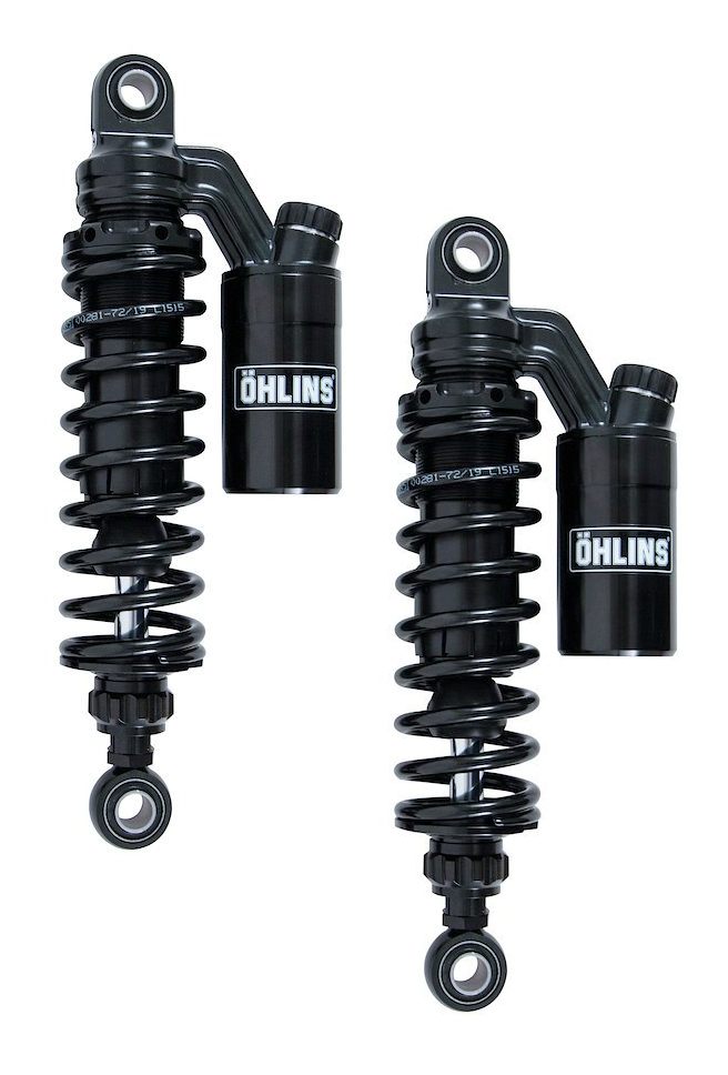 Ohlins Black Line S36PRCL Adjustable Rear Shocks For Harley Dyna 1991