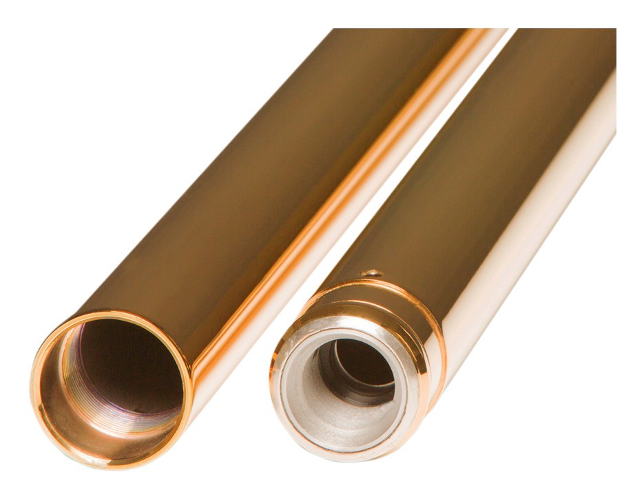 Custom Cycle Engineering 49mm Gold Fork Tubes For Harley 