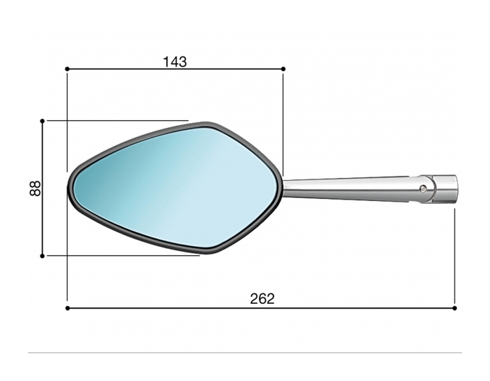 Rizoma Veloce Mirror - RevZilla