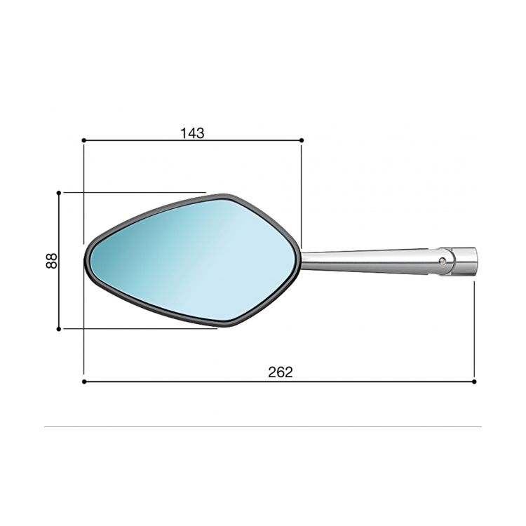 Rizoma Veloce Mirror