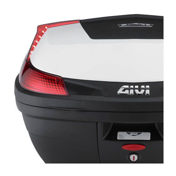 Givi GIVI BLADE トップケース ホワイト/ブラック　モノロック B47 Blade Tech Monolock Top Case - RevZilla GIVI トップケース