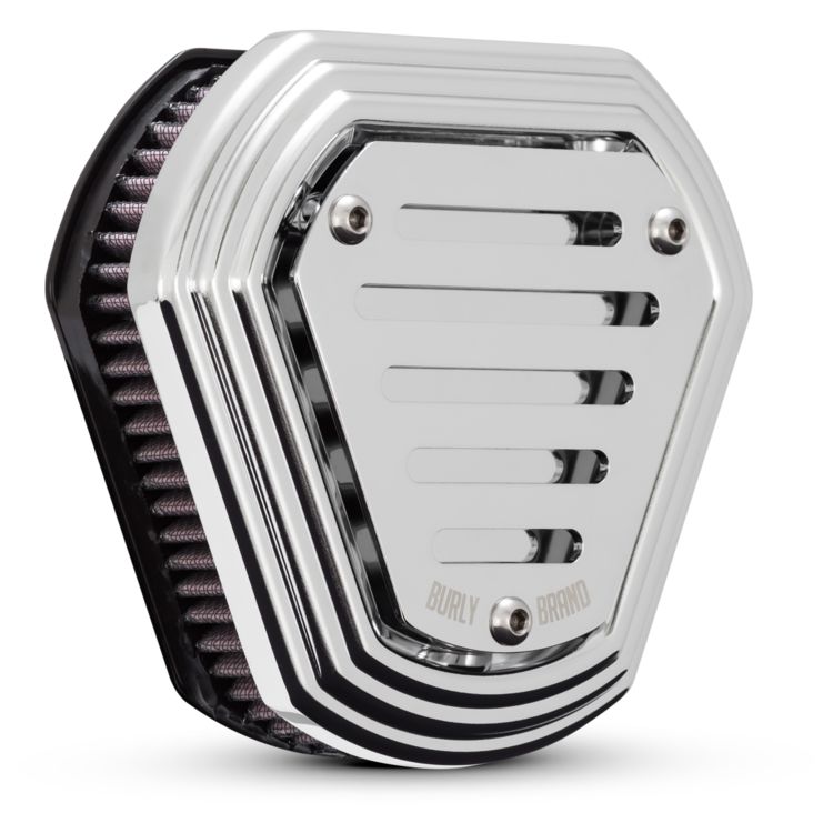 Burly Slotted Hex Air Cleaner For Harley 20082017 RevZilla