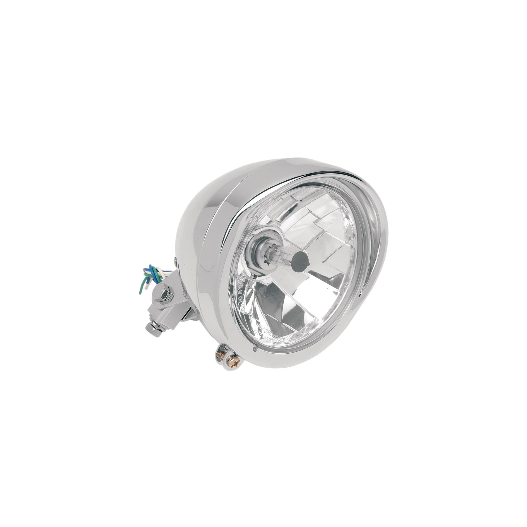 Drag Specialties 5 3/4 Diamond Style Bottom-Mount Headlight Assembly W