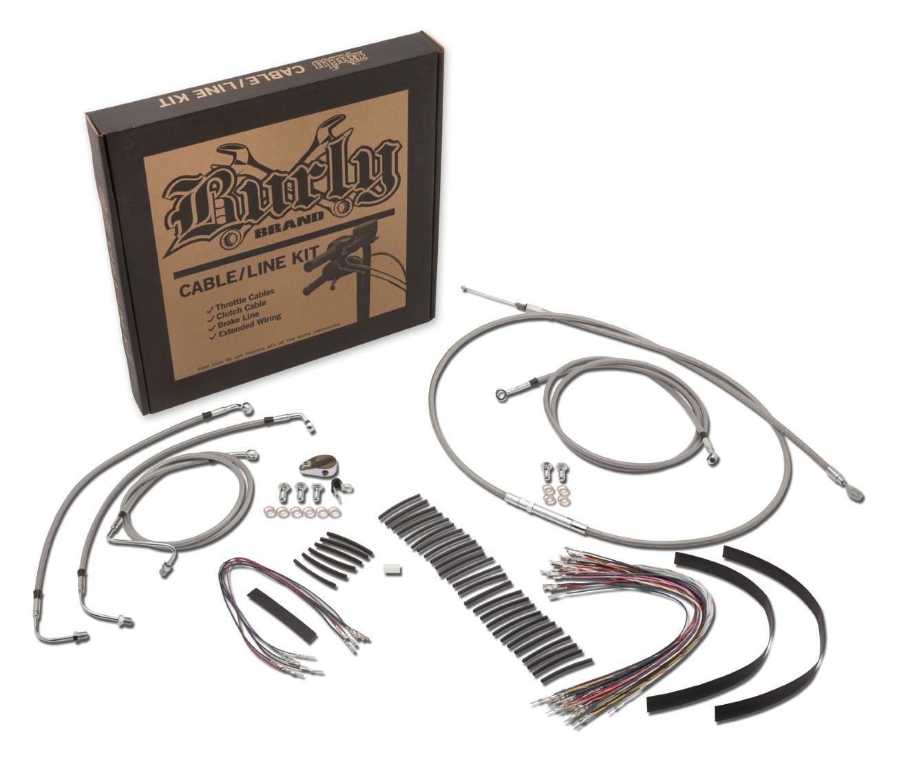 Burly Handlebar Cable Installation Kit For Harley Road King 2014-2016 14" Tall Bars