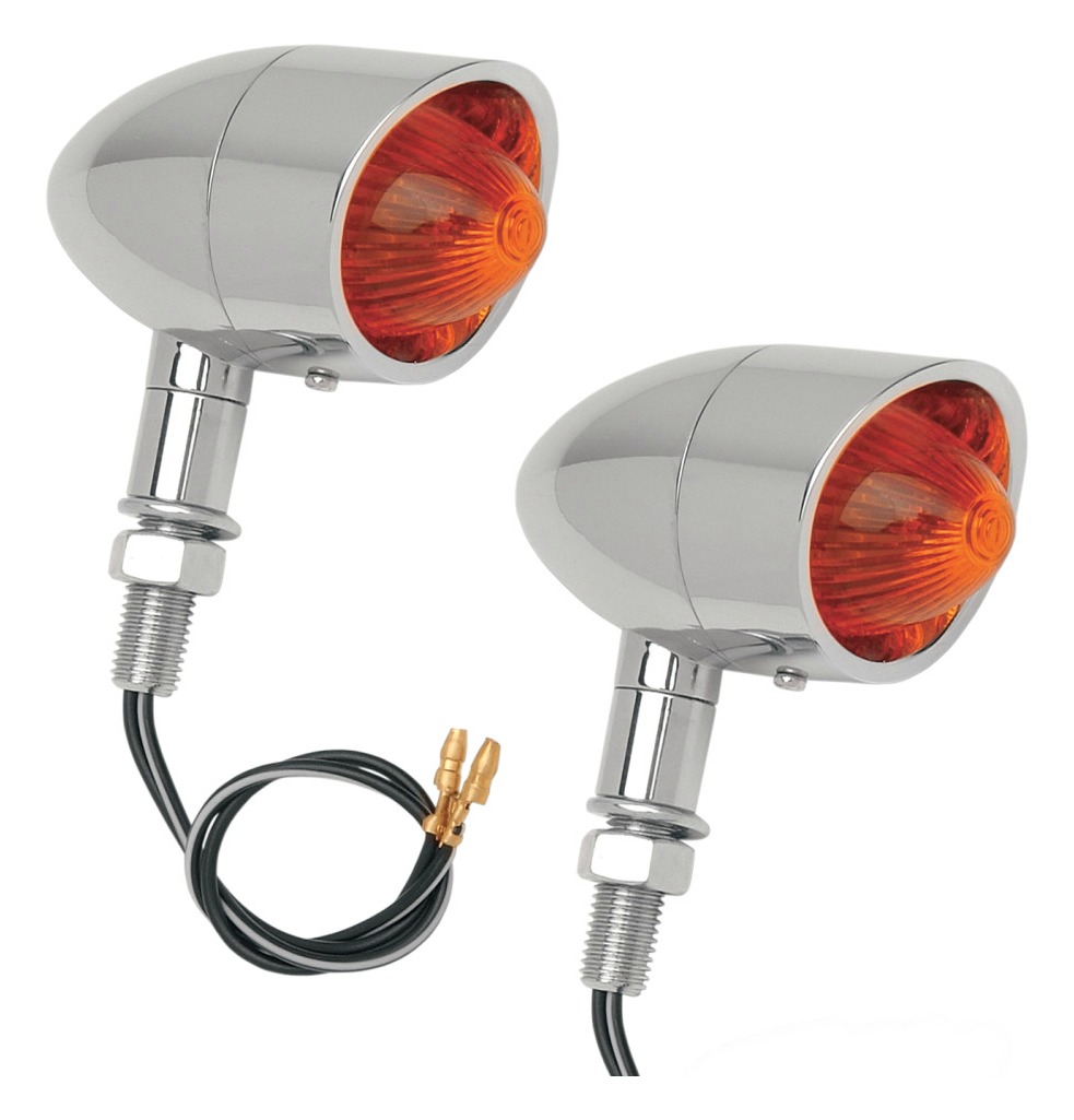 Drag Specialties Retro-Style Marker Lights Stud Mount