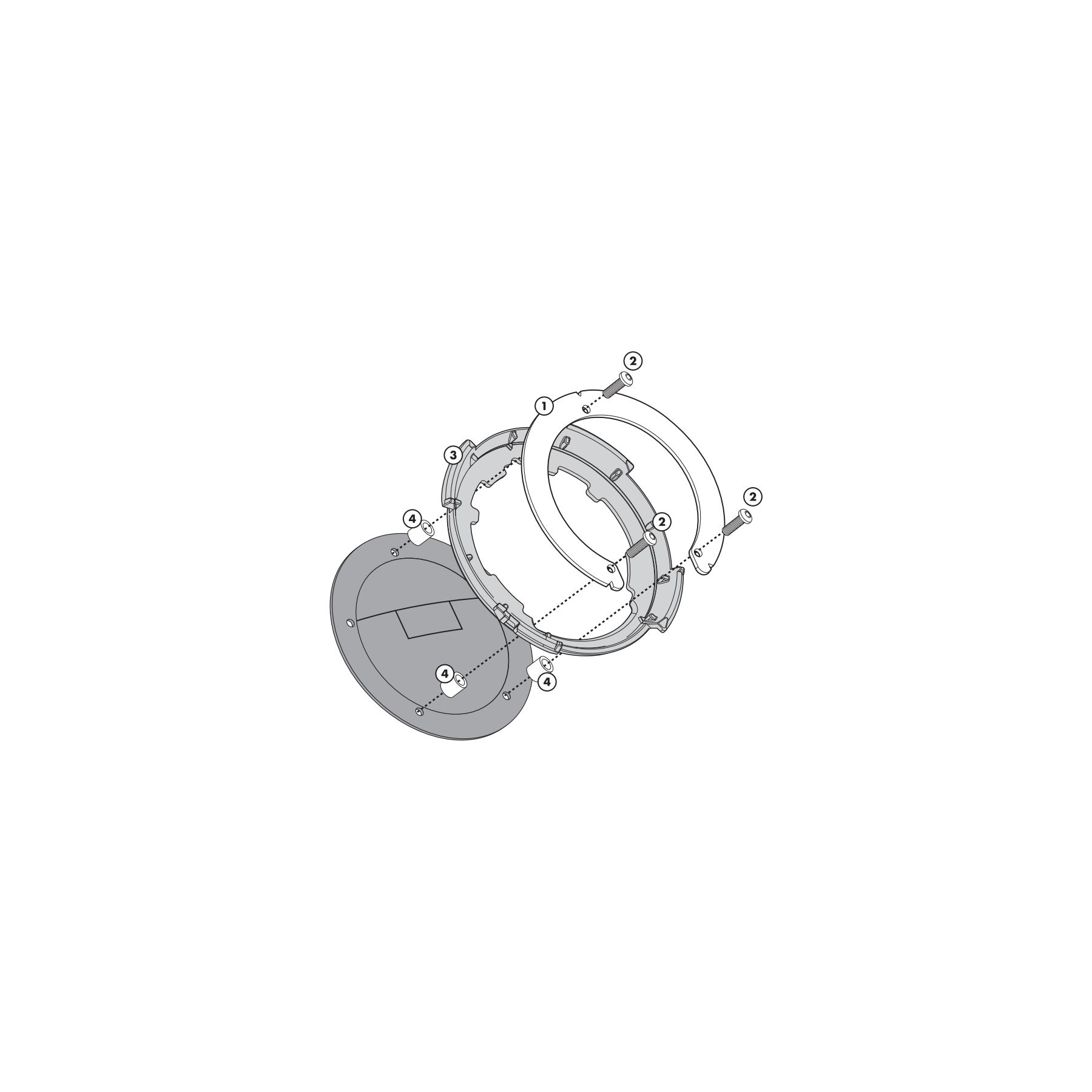 Givi Tanklock Bike Specific Flange Kawasaki Z1000 2014-2016