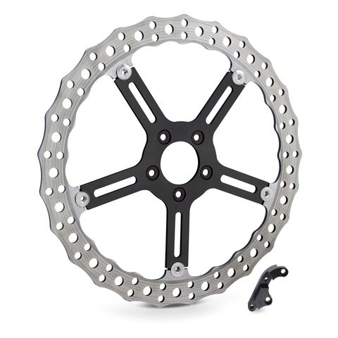 Arlen Ness 15" Jagged Big Brake Front Rotor For Harley Dyna / Softail 2006-2017