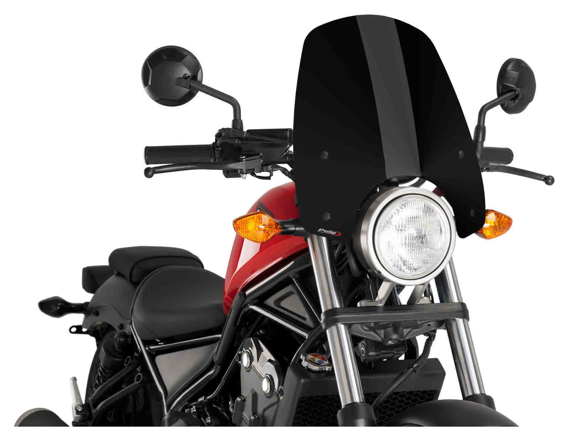 Puig Touring Naked New Generation Windscreen Honda Rebel 300 / 500 2017-2024 N/A