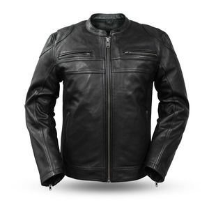 protective leather motorcycle jacket
