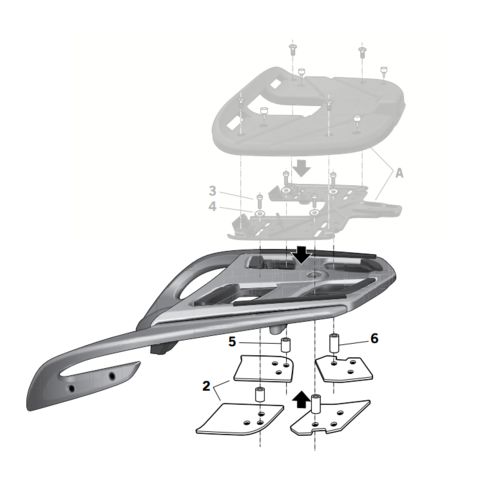 Shad Top Case Rack BMW K1600GT / R1200RT