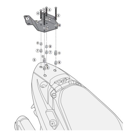 Givi SR3115 Top Case Fit Kit Suzuki Burgman 400 2007-2025