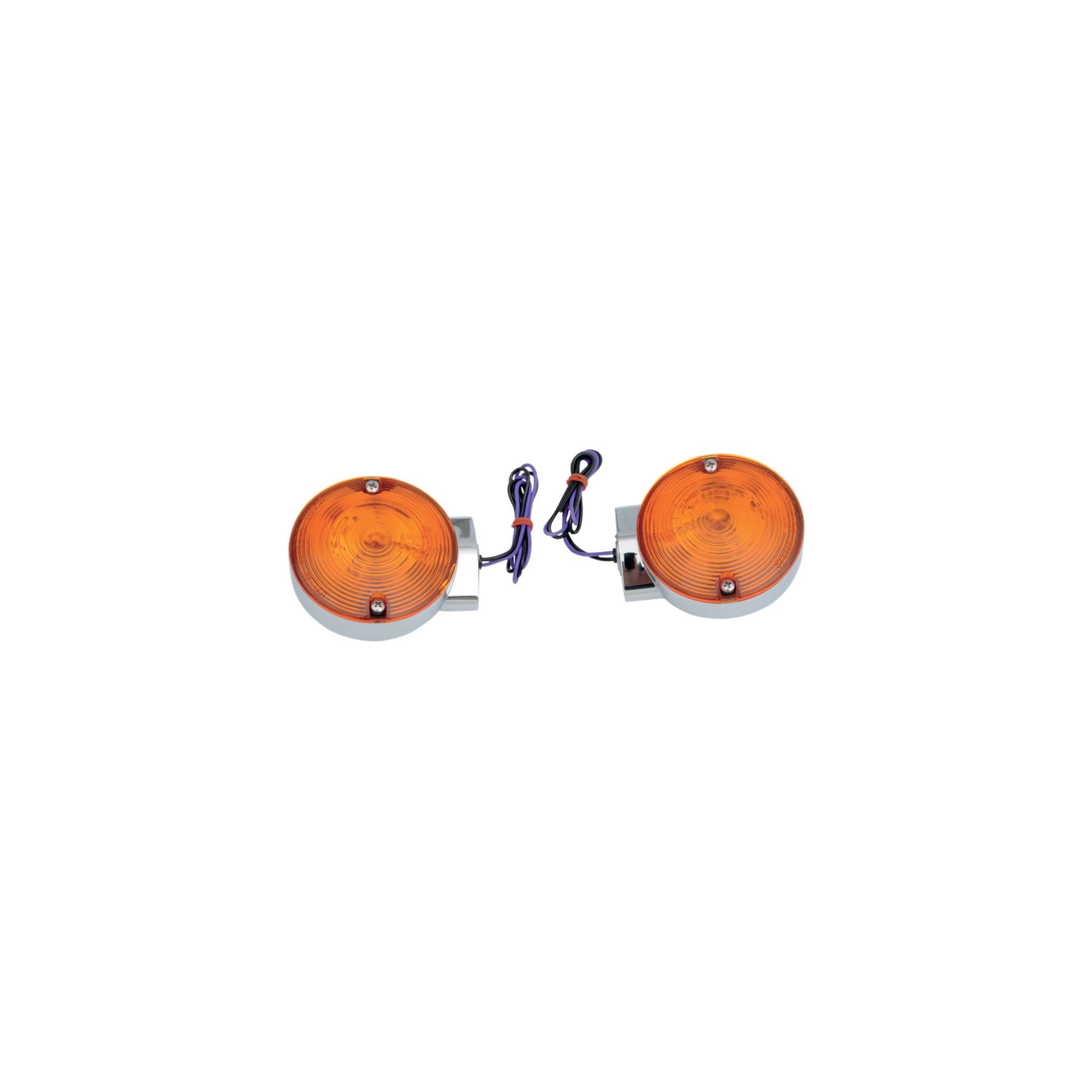 Drag Specialties Flat-Style Rear Turn Signals For Harley Touring 1984-
