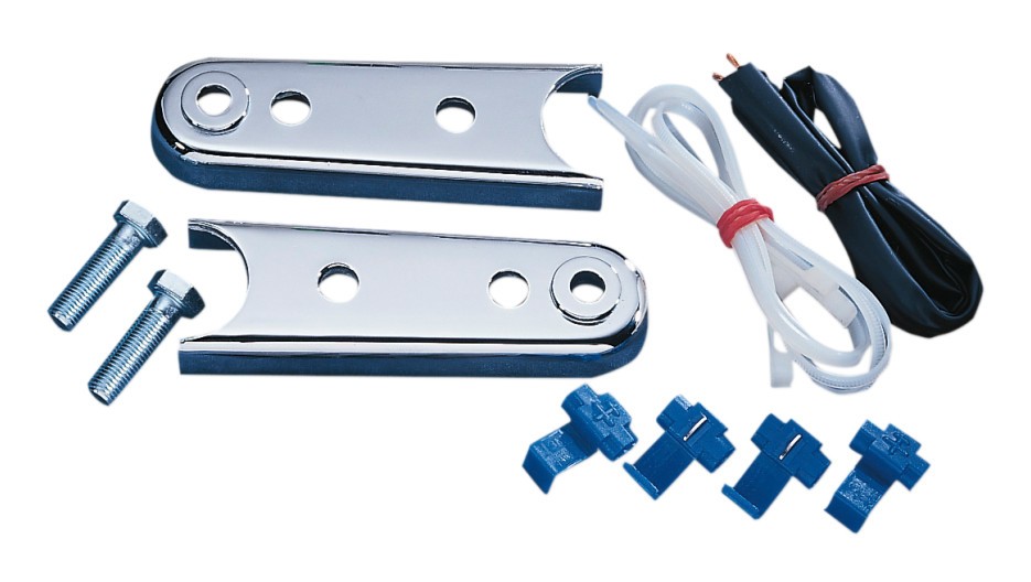 Parts & Accessories Rear Turn Signal Relocation Kit Chrome Harley