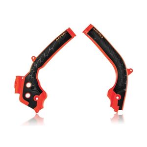 Acerbis Rahmenschützer X-Grip KTM SX (F) 16-18/EXC (F) 17-19 Schwarz/Orange