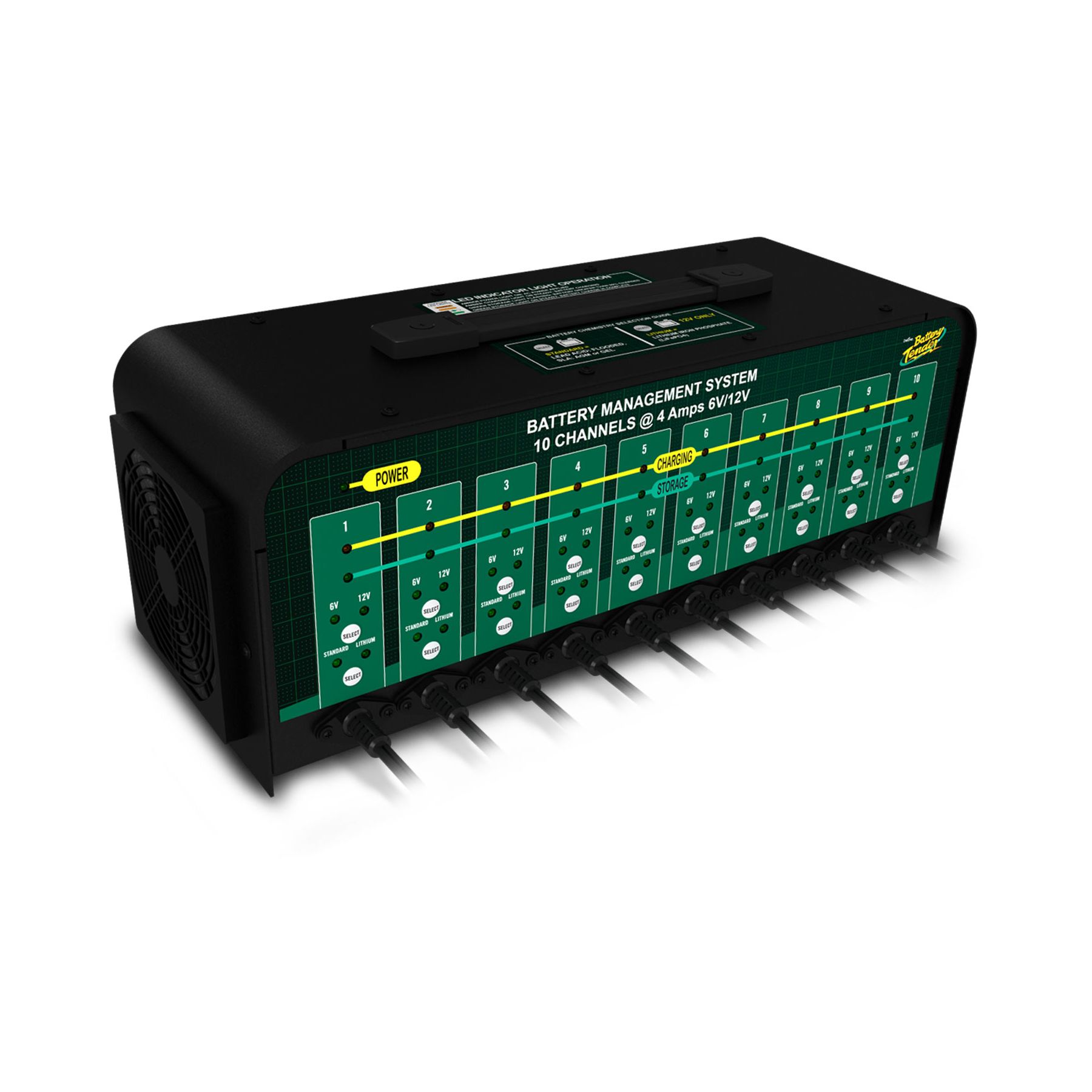 Battery Tender 10 Bank 4 Amp Selectable 12V/6V Battery Charger