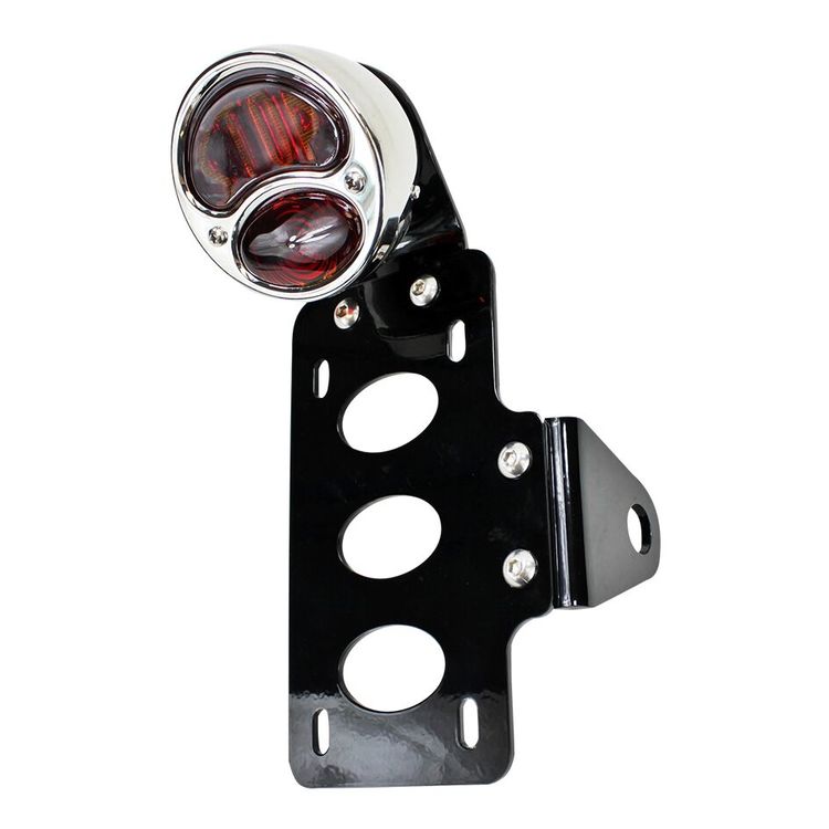 TC Bros 'Stop' Model A Side Mount Tail Light / License Plate Bracket