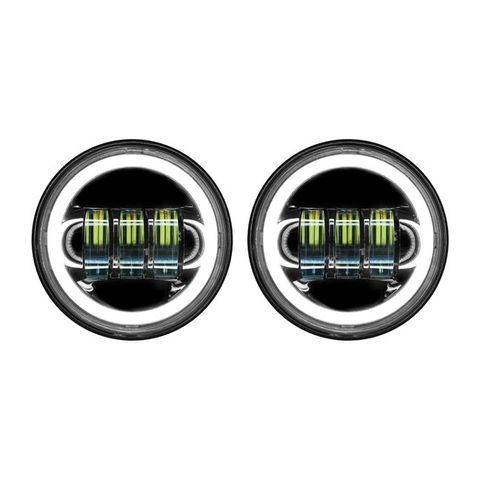 HogWorkz LED 4 1/2" Halomaker Passing Lamps For Harley