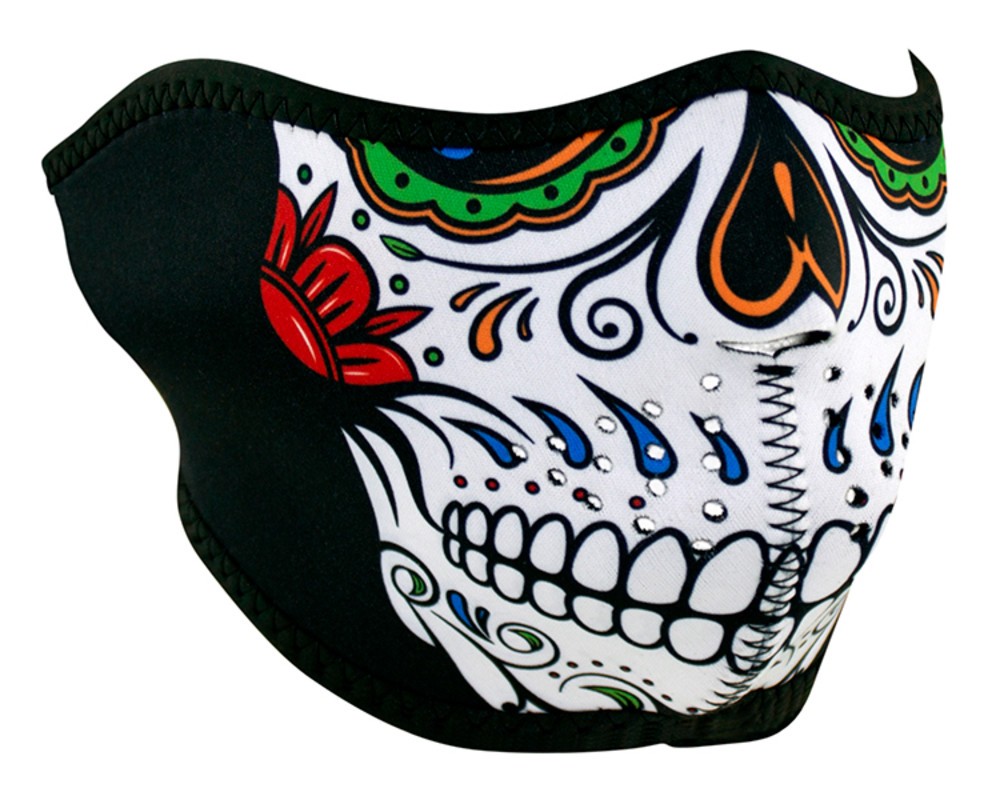 ZANheadgear Skull Neoprene Half Face Mask N/A