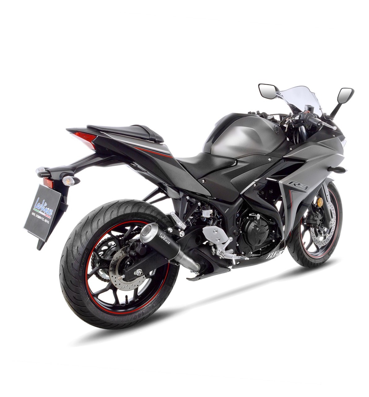 【R3♪】 LeoVince LV-10 Black Edition Slip-On Exhaust YZF-R3 (15-21