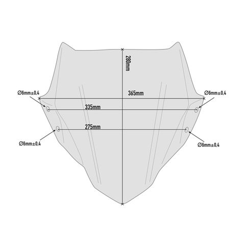 Givi A5125 Windscreen BMW G310R 2016-2025