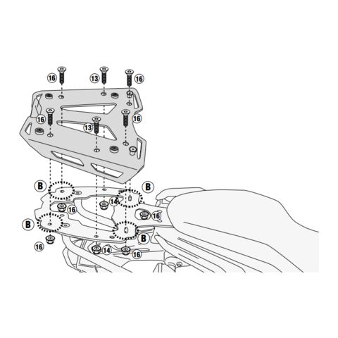 Givi SR5125 Top Case Rack Kit BMW G310R 2016-2025