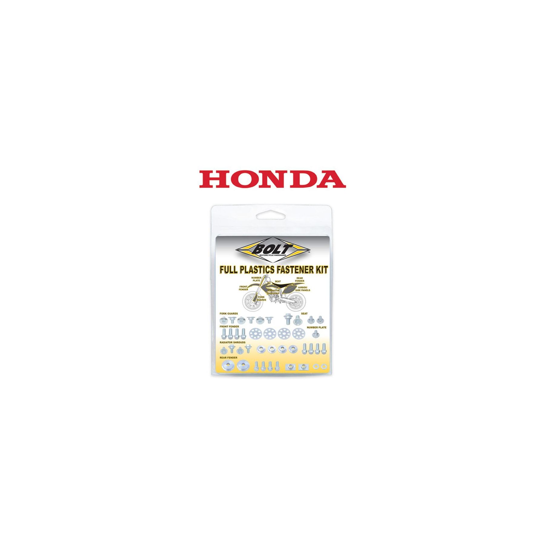 Bolt Hardware Full Plastics Fastener Kit Honda CRF150R / CRF150R Exper