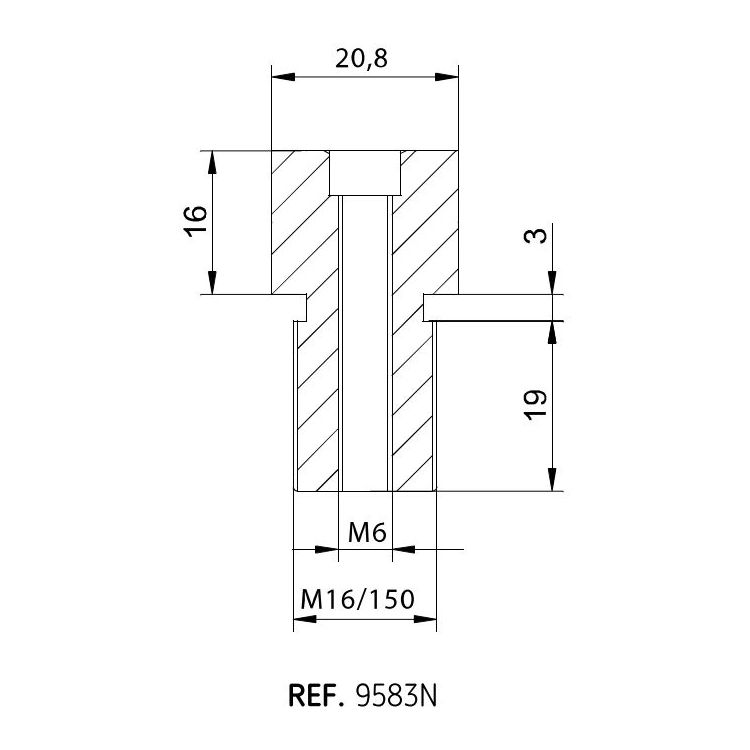 Puig Bar End Mirror Adapter Yamaha
