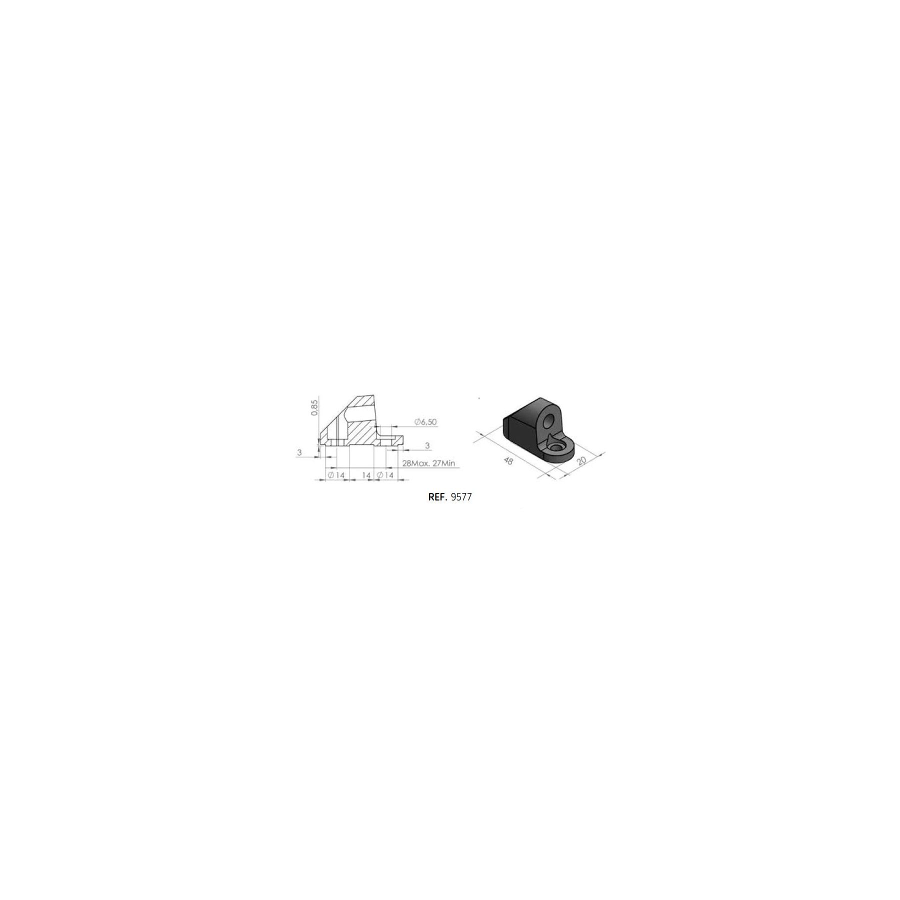 Puig Fairing Mirror Adapter Yamaha FZ6R / R1