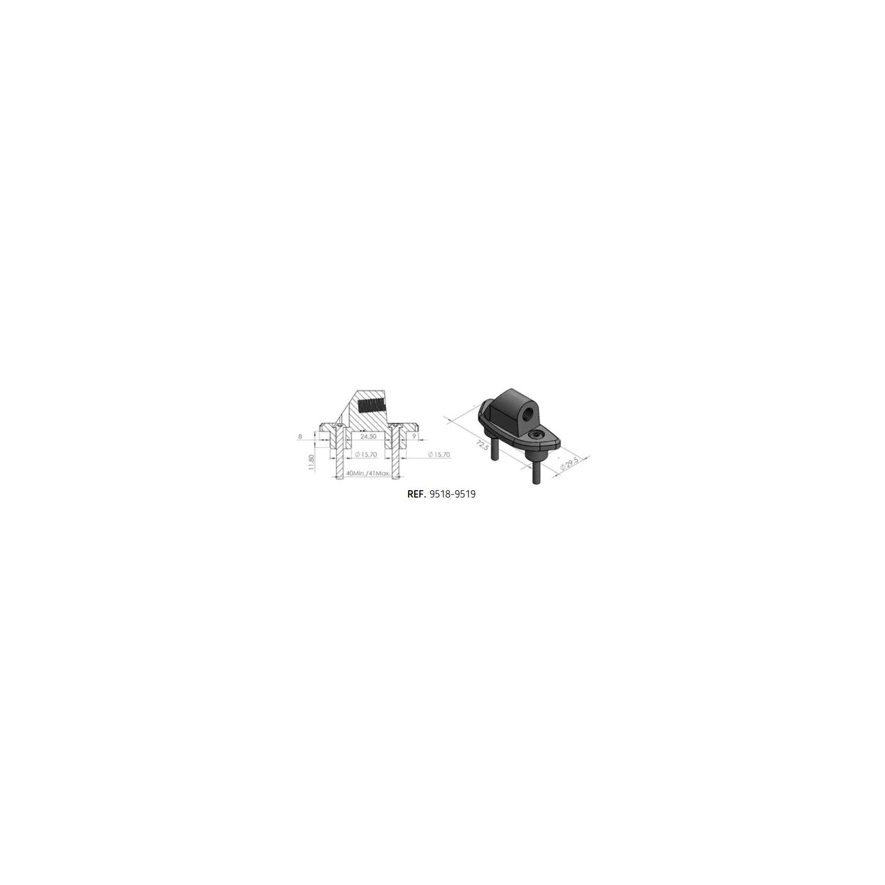Puig Fairing Mirror Adapter BMW F800GT 2017-2019
