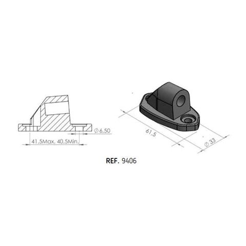 Puig Fairing Mirror Adapter Kawasaki Ninja 1000 2017-2020