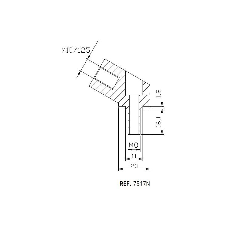 Puig Perch Mirror Adapter Yamaha TMAX 530 2015-2017 