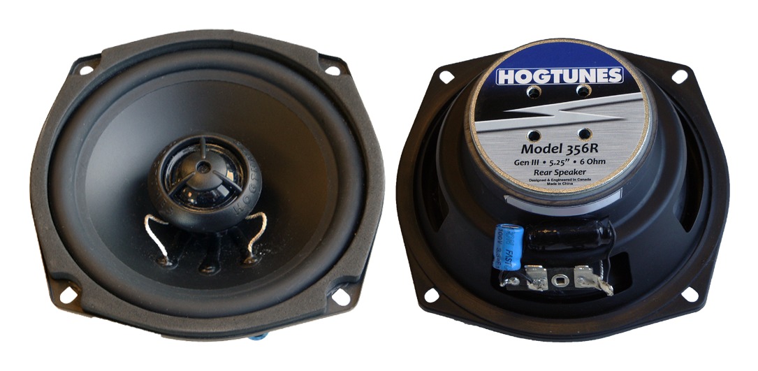 Hogtunes Gen 3 Replacement Speakers For Harley Touring 1998-2013 Rear Speakers 2 Ohm