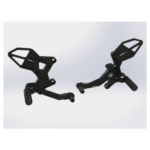 Vortex Adjustable Rearsets Kawasaki Ninja 400 2018-2023