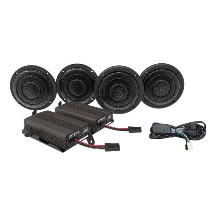 Wild Boar By Hogtunes Front & Rear Speakers & 600 Watt Amp Kit For