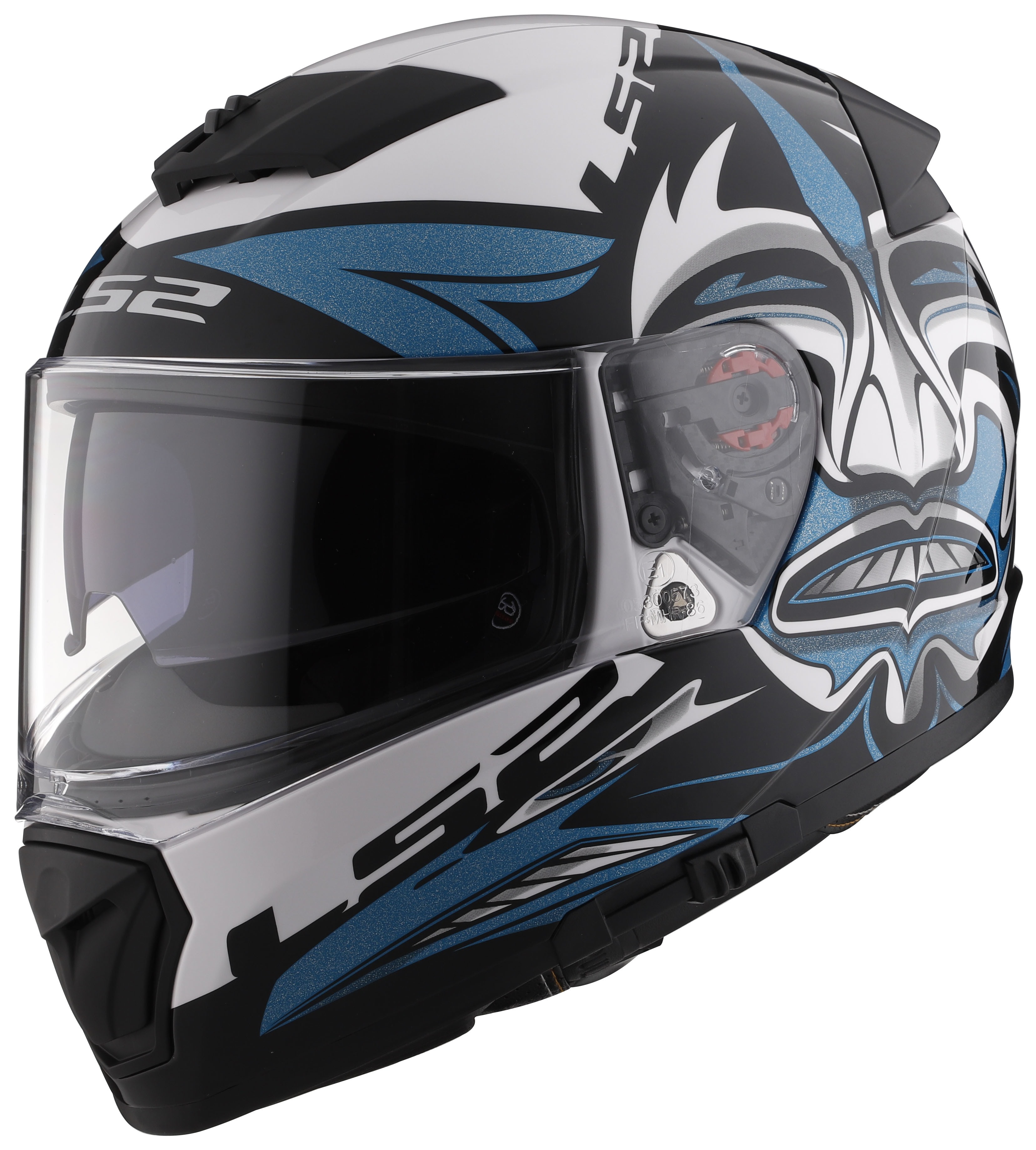 IRIDIUM CLEAR MIRRORED LS2 FF390 BREAKER DARK BLACK IRIDIUM VISOR