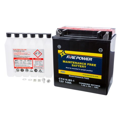 Fire Power Maintenance Free Battery CTX16-BS-1