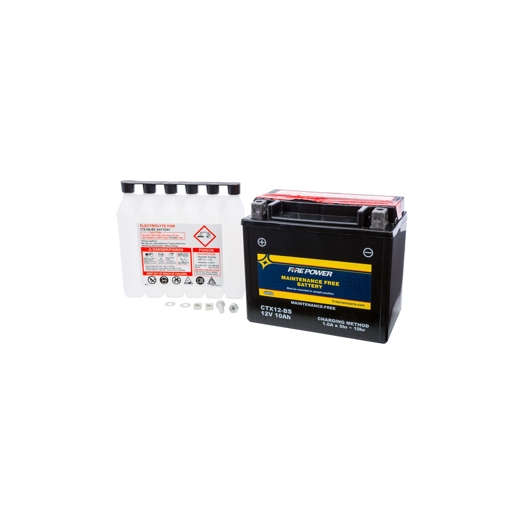 Fire Power Maintenance Free Battery CTX12-BS