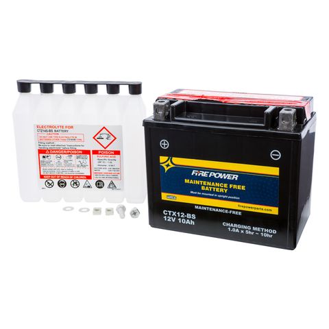 Fire Power Maintenance Free Battery CTX12-BS