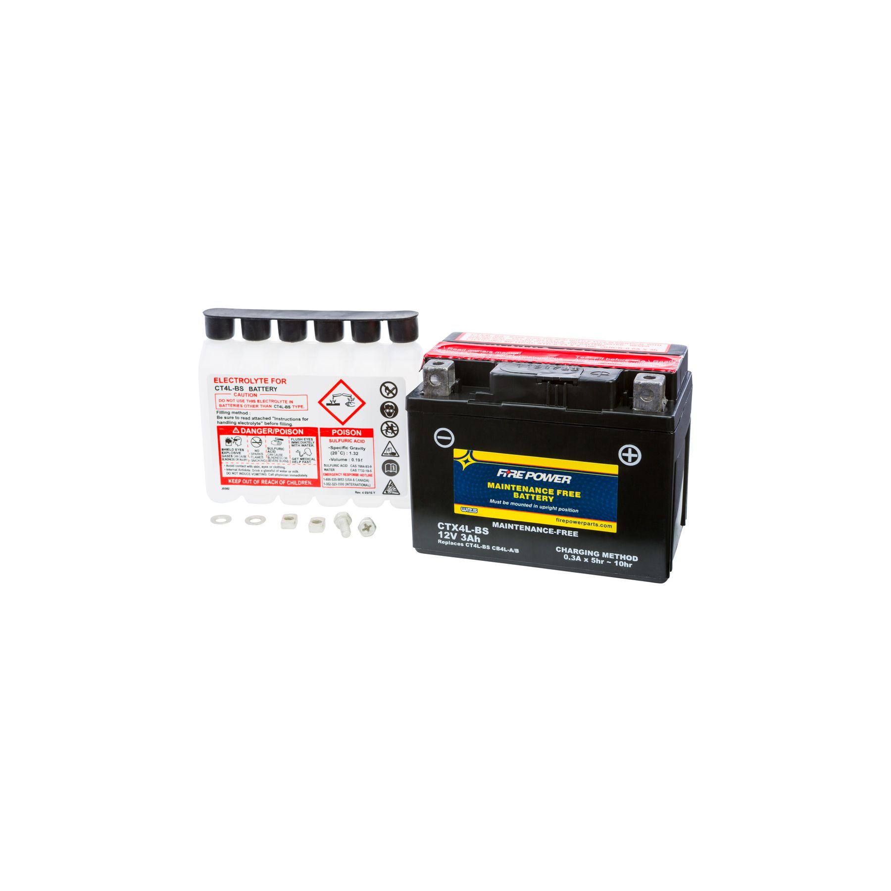 Fire Power Maintenance Free Battery CTX4L-BS